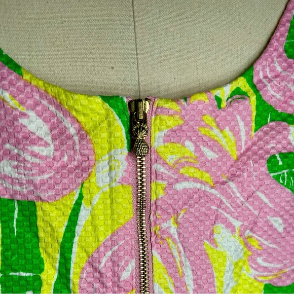 Lilly Pulitzer | Flamingo Dress Pink / Yellow | 20th Anniversary Target | 20W - Picture 4 of 6